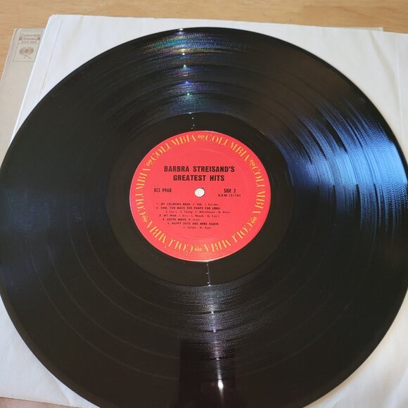BARBRA STREISAND Greatest Hits LP 1970 Columbia Records KCS 9968 Pop Music LP8 - Picture 8 of 9